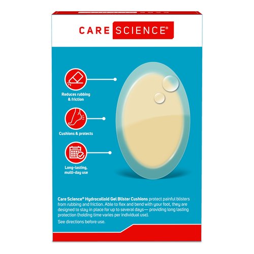 Care Science Blister Cushion Hydrocolloid Gel Bandages, 30 ct | Cushions & Protects Blisters, Long-Lasting