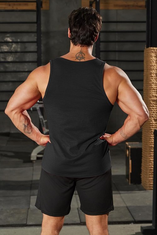 COOFANDY Men's Workout Tank Tops - Dry Fit Sleeveless Gym Shirts for Bodybuilding | Pack of 2
