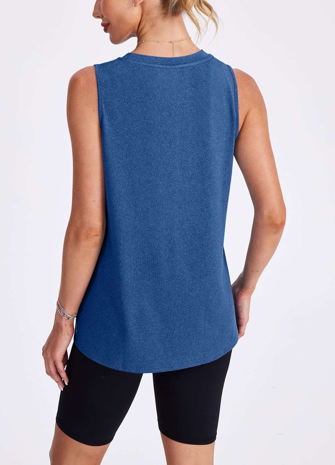 Skiennix Women's Workout Tank Tops - Lightweight Sleeveless Athletic Shirts for Yoga & Running | Loose Fit