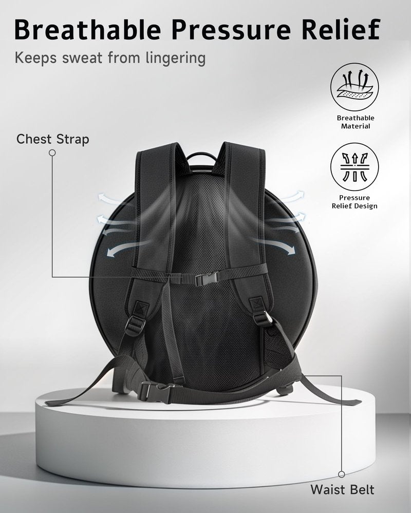 MOST GRIP Barbell Weighted Backpack for Men Women, Rucking Backpack for Squats Push-ups with Secure Strap