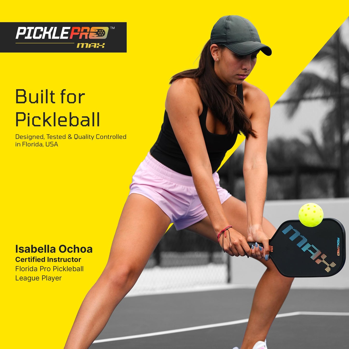 Premium Carbon Fiber Pickleball Paddles – Thermoformed Pickleball Paddle, Pro Tournament, USAP Approved, Spin Control Power Pickle Ball Paddle, Cover Included