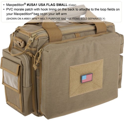 Maxpedition Gear USA Flag Small Patch, Full Color, 2 x 1-Inch