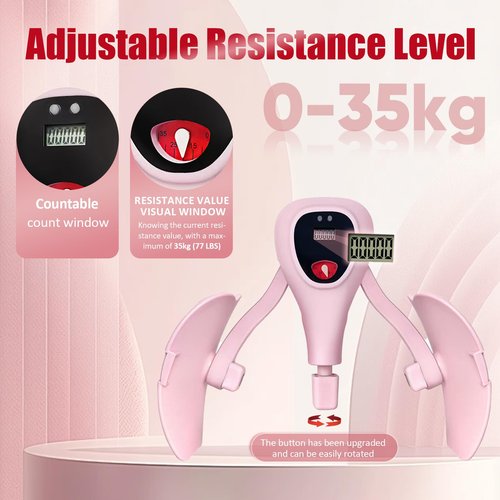 FJFQXY Kegel Exerciser Thigh Trainer for Women, Large Resistance Hip Thigh Workout, Pelvic Floor Muscle Inner Thigh Exerciser for Home Gym