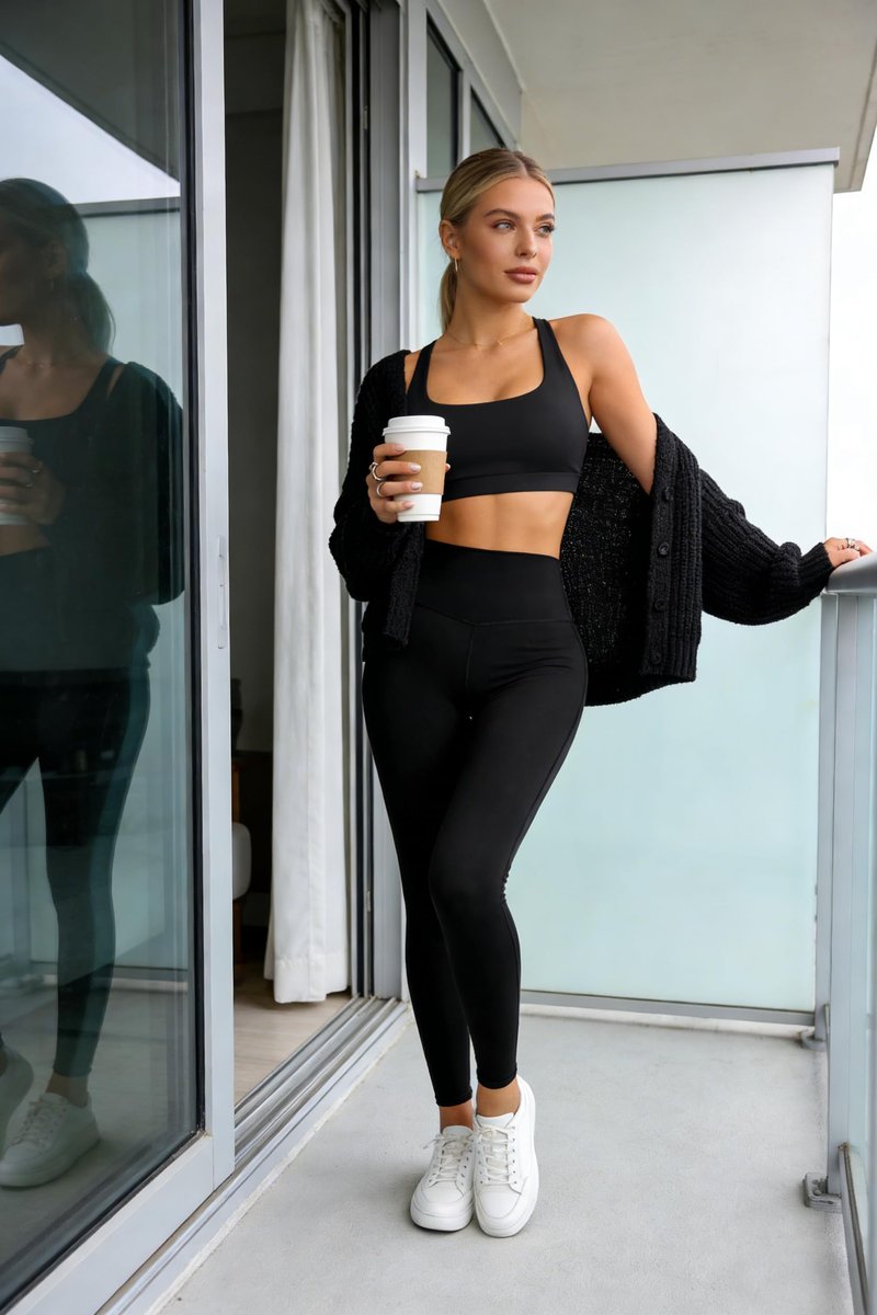 Workout Sets for Women 2 Piece Outfits Cute Gym Athletic Pilates Clothes Conjunto Deportivo Para Mujer Seamless High Waist Yoga Leggings and Padded Sports Bras Two Piece Matching Set (P080 Bla S)