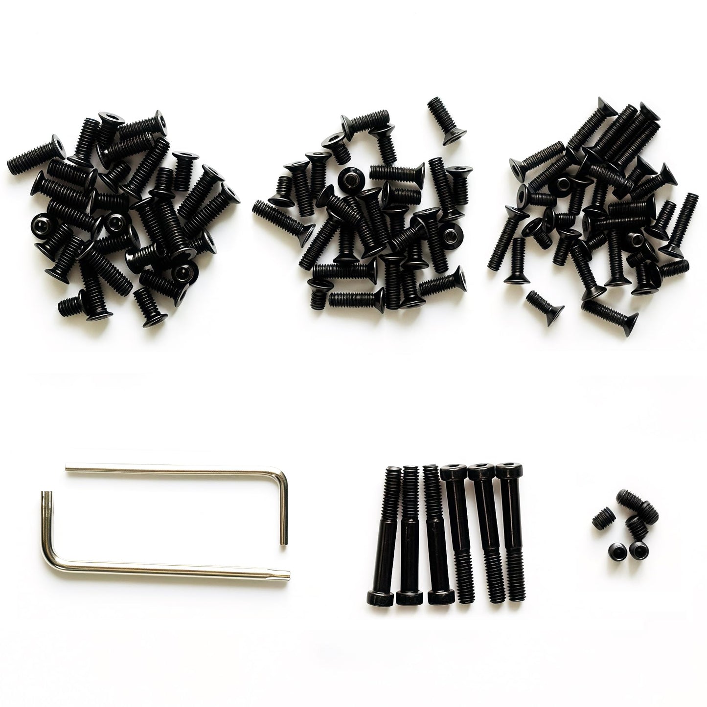 KEMIFON Red Dot Sight Screw Kit M3/M3.5/M4 Torx Anti-Stripping and M4 Hex Screws, 6 Pcs Each Spec, Carbon Steel