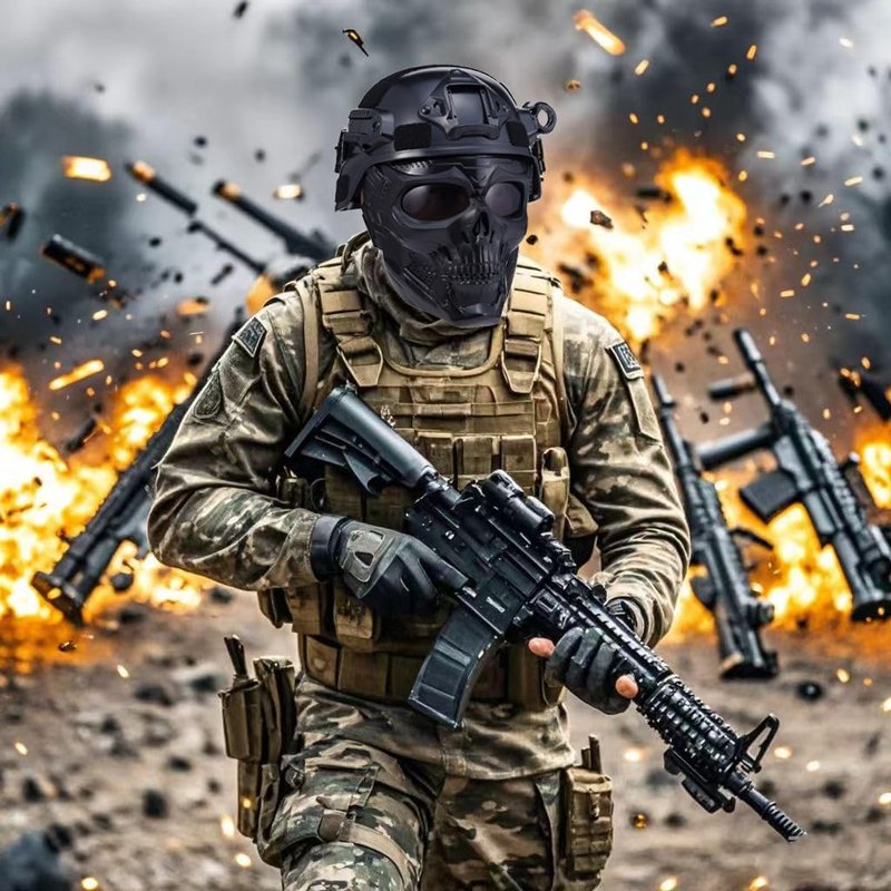 Motorcycle Mask Full Face,Masks Skull Skeleton with Goggles Impact Resistant Tactical Mask for Halloween Paintball Game Movie Props Party (Skull-greyLens)