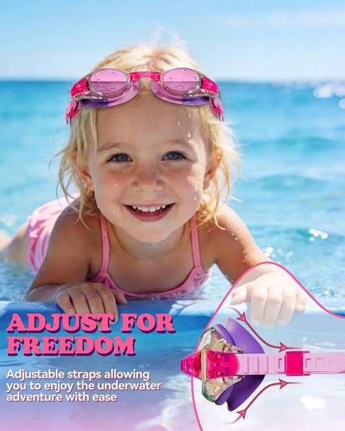 Aegend Kids Swimming Goggles - Anti-Fog, Waterproof & UV Protection | 2-Pack for Ages 4-16