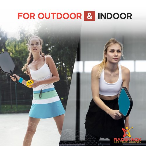 RAQSTACK - Pickleball Set of Portable Pickleball Net for Driveway & Court Marking Kit with Pickle Ball Bag - Easy Setup Outdoor & Indoor Pickle Ball Equipment for Recreational & Competitive Play