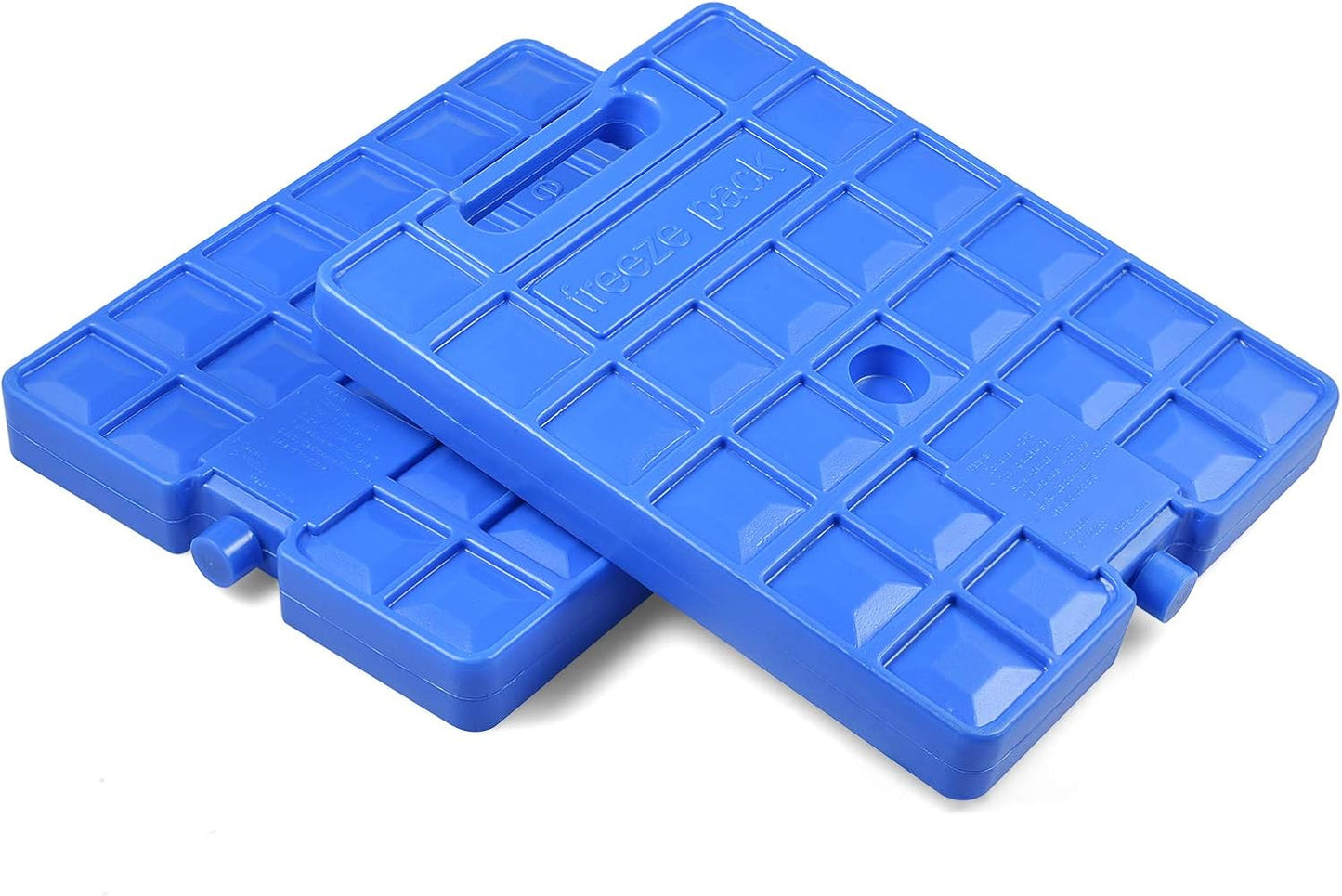 REV. LANG Large Freezer Ice Pack - Reusable Quick Freeze Blocks with Handle | Set of 2 (1000g)