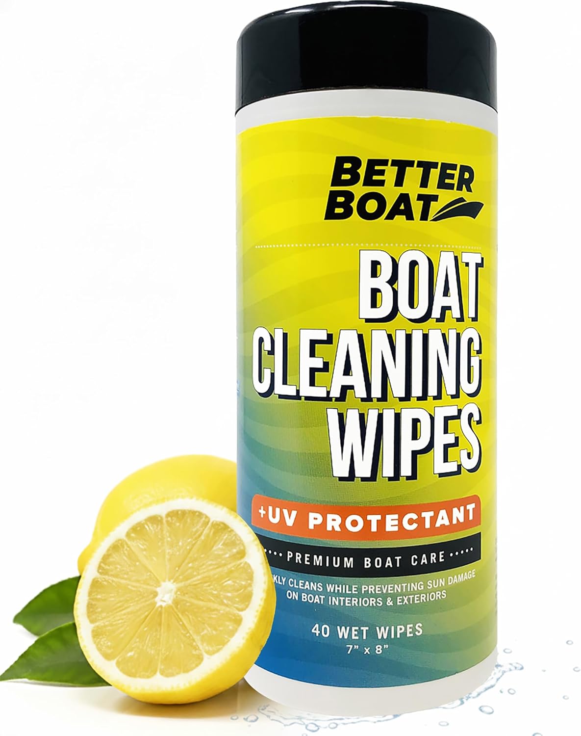 Boat Cleaner Wipes - UV Protection Marine Vinyl Cleaner for Seats, Leather, Dashboard & Interior