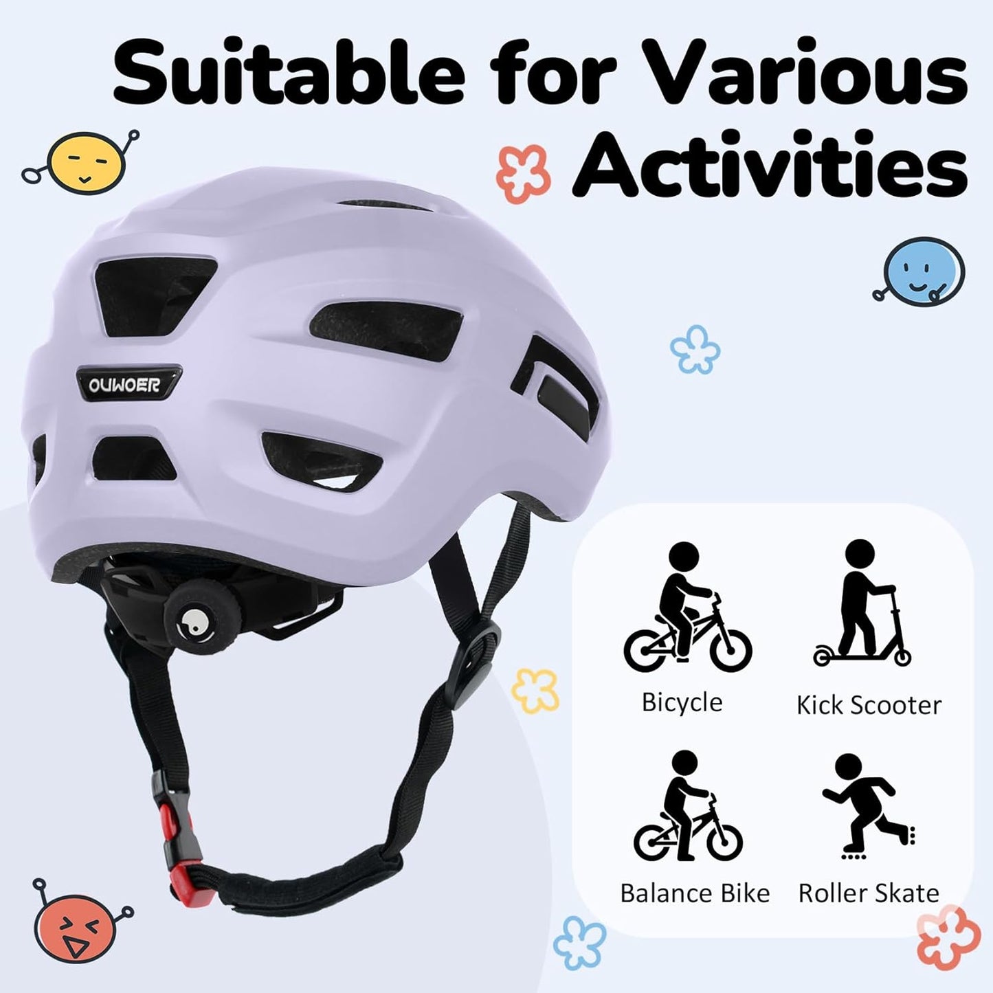 Skiennix Kids Bike Helmet - Adjustable Multi-Sport Protection for Infants to Schoolchildren | 2 Sizes