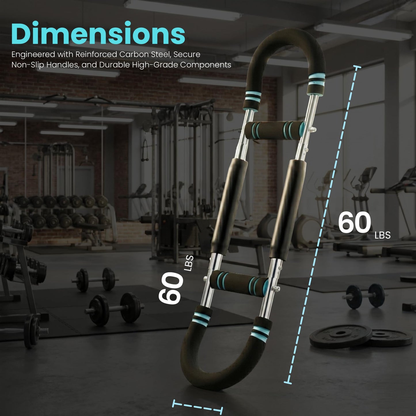 Mr Sculpt Gorilla Bar 90-120lb, Adjustable Twister Arm Trainer for Chest Workout. Muscle Trainer for Enhancing Upper Body Muscle. Home Gym Equipment for Body Strength. Portable Power Twister bar