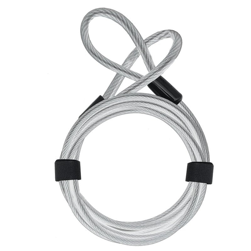 URBAN 5.200L Security Extension Cable for Disc Lock, 6,56ft/200cm, Flexible Braided Steel with Loops, Multifunctional Anti Theft Cable Lock for Bike, Motorcycle, Helmet, Bicycle, Electric Scooter