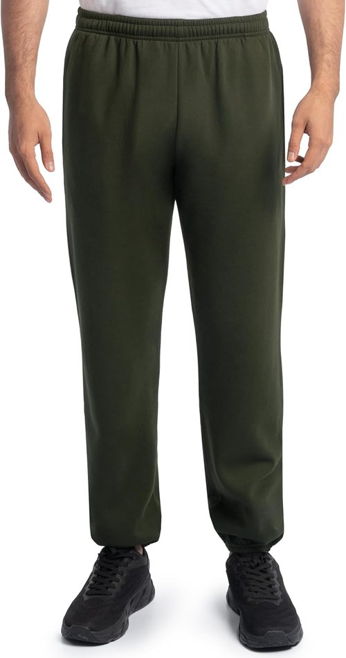 Fruit of the Loom Eversoft Fleece Sweatpants - Relaxed Fit, Moisture-Wicking, Pockets, Elastic Bottom