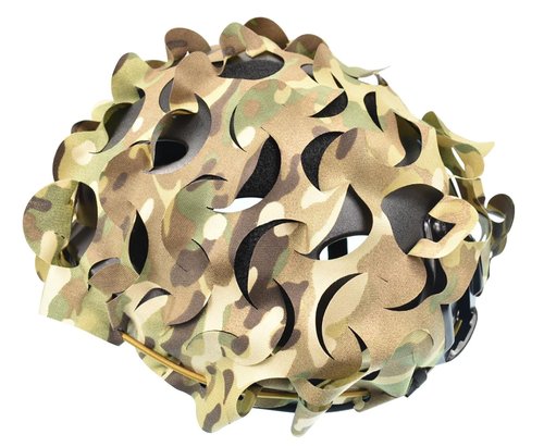 Cutting Type Breathable Mesh Tactical Helmet CoverTactical Fast Helmet Cover in Size M/L (Camo)