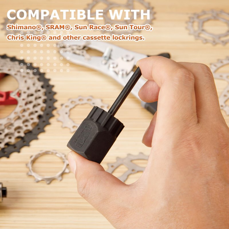 Super B Cassette Removal Tool Kit - Cassette Pliers & Lock Ring Tool for Shimano Hg Cassette/Freewheel Install Removal – for Road or Mountain Bikes Cassette Removal (TB-FW42)