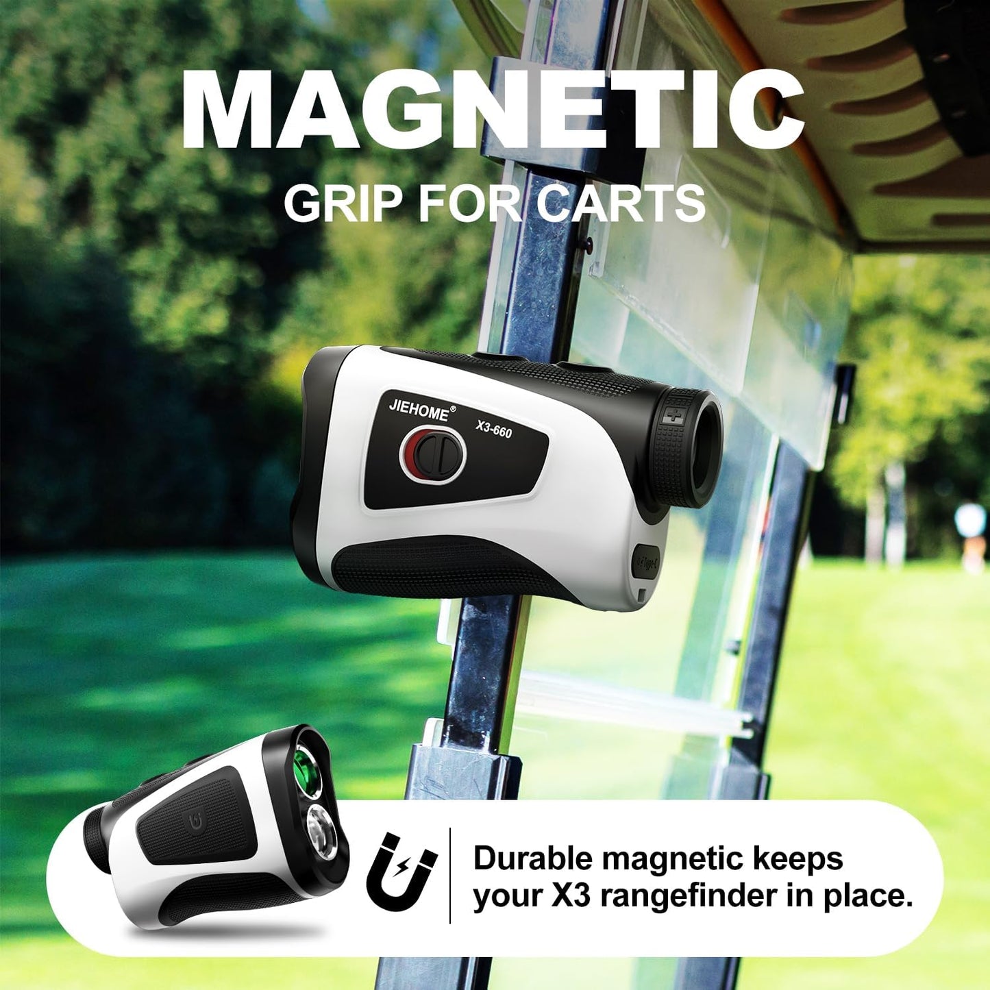 Skiennix Golf Rangefinder - 7X Magnification, Slope Measurement & Flag Locking | Rechargeable Gift for Men