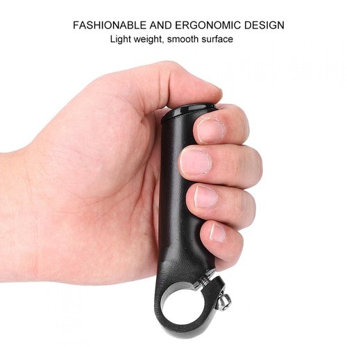 Cyrank Bike Handlebars, Aluminium Alloy Bike Bar Ends Lightweight Riding Hand Grip Ends Comfortable Handlebars Extender for Bicycles Scooter