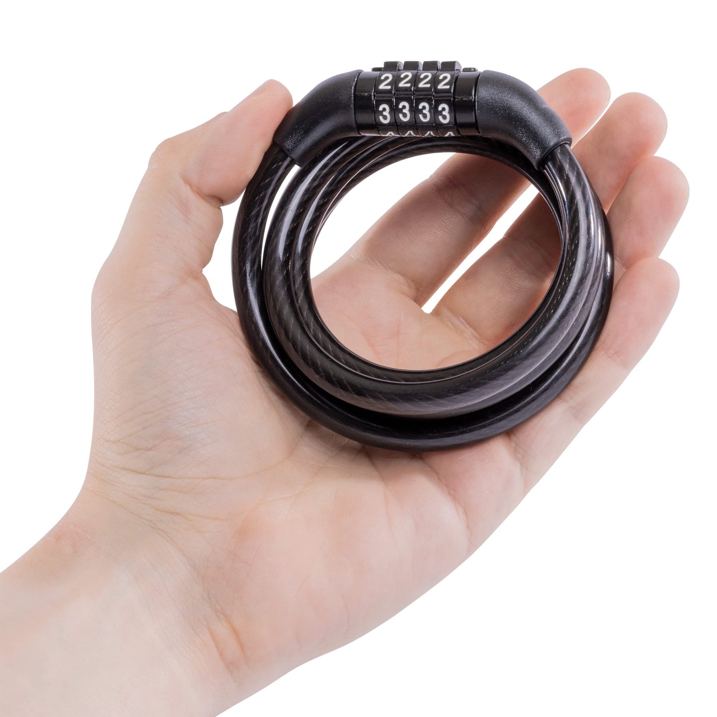 Master Lock Bike Lock Cable with Combination 4ft Black Bicycle Lock with Vinyl Coating 8143D