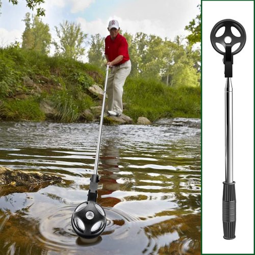 prowithlin Golf Ball Retriever, Stainless Telescopic Extendable Balls Retrievers for Water w/Golfs Ball Pick Up Retriever Grabber Claw Sucker Tool, Golfs Gifts for Men (9ft)