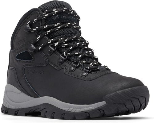 Columbia Women's Newton Ridge Waterproof Hiking Boots - Lightweight & Durable | Black/Chalk, Size 8.5