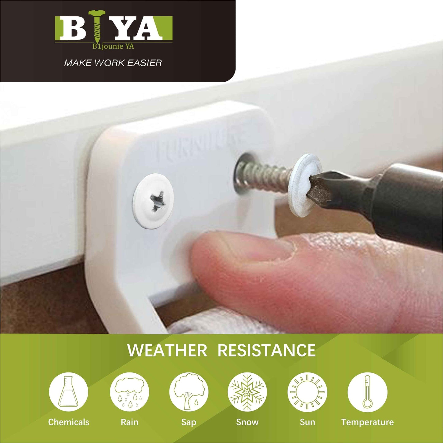 White Head Screws,240pcs #8 Thread Truss Head Fast Self Tapping White Pan Cabinet Screws Wood Work for Wall Plates, 1/2 Inch, 3/4 Inch, 1 Inch