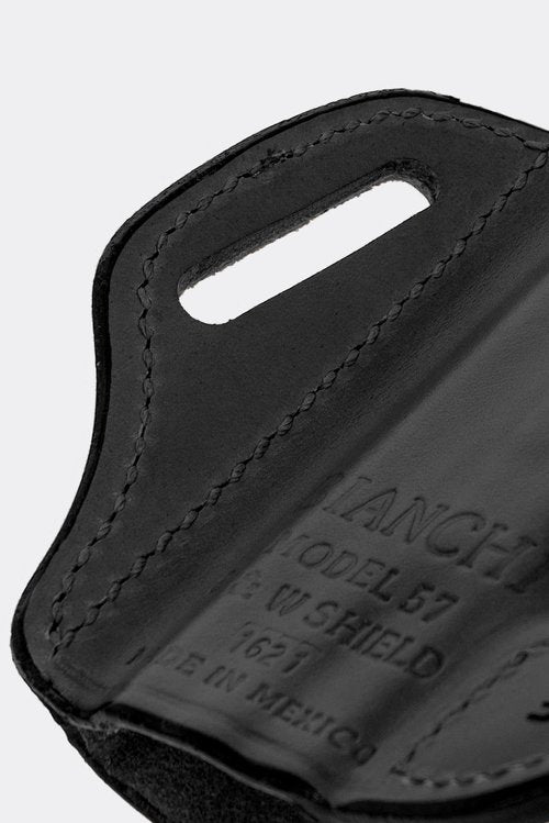 Bianchi 57 Remedy Open-Top Colt Commander Right Hand Holster, Black, 4.25''