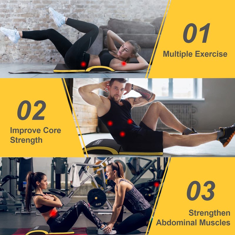 POWER GUIDANCE Ab Exercise Mat - Sit Up Pad - Abdominal & Core Trainer Mat for Full Range of Motion Ab Workouts