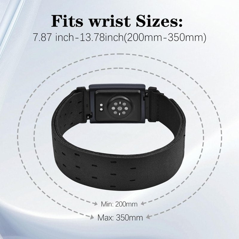 HQzon Bicep Band Compatible with Amazfit Helio, 41cm Long Breathable Nylon Arm/Ankle Strap for Amazfit Bip 6/Bip 5/Gtr 4/Gtr 3/Gtr 2/47mm/Balance