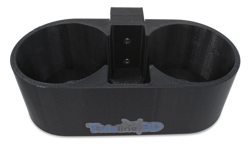 Tideline3D Drink and Phone Holder Compatible with YETI LoadOut Bucket (Black)