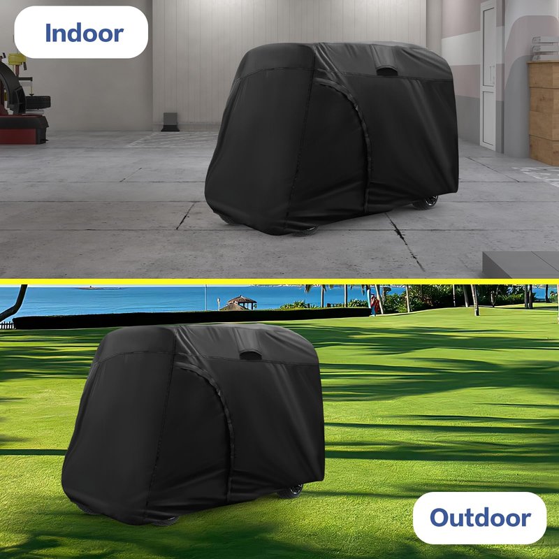 TwoPone Golf Cart Cover,Heavy Duty Waterproof Golf Cart Covers 4/6 Passenger,Golf Cart Accessories Universal for Yamaha,Honda,Club Car,Ezgo Outdoor Storage Protective