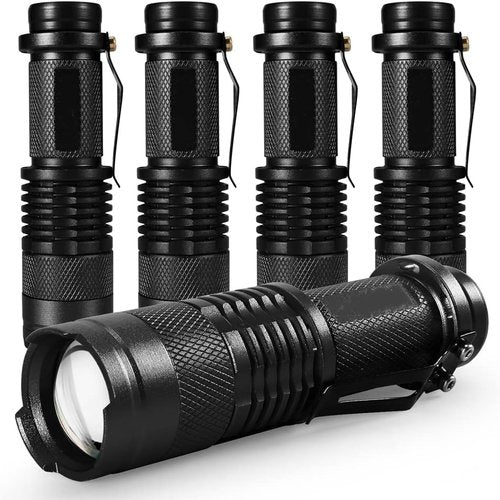KOMI LED Flashlights - High Lumens 5-Pack | Waterproof, Adjustable Focus for Outdoor & Emergency Use
