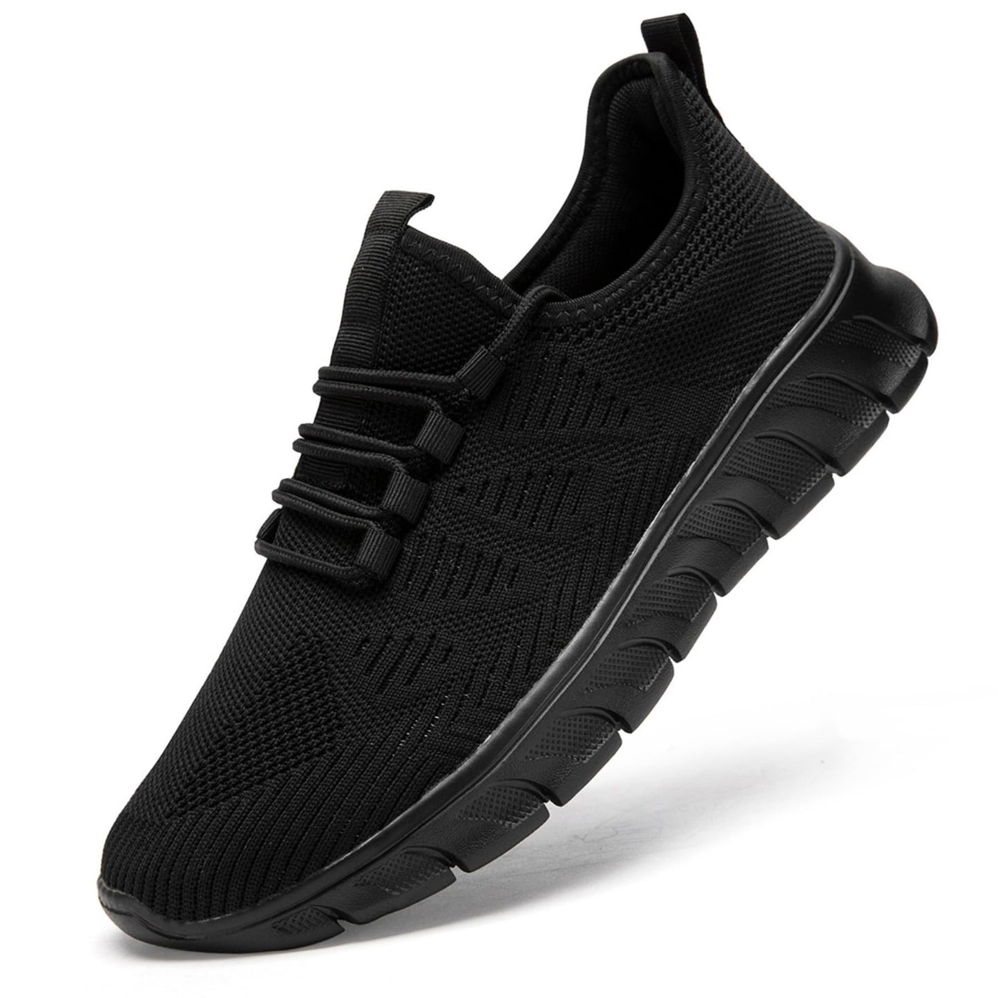 Damyuan Shoes for Women Tennis Running Sneakers Lightweight Mesh Fashion Sport Comfy Breathable Office Woman Shoes,Black,Size 8