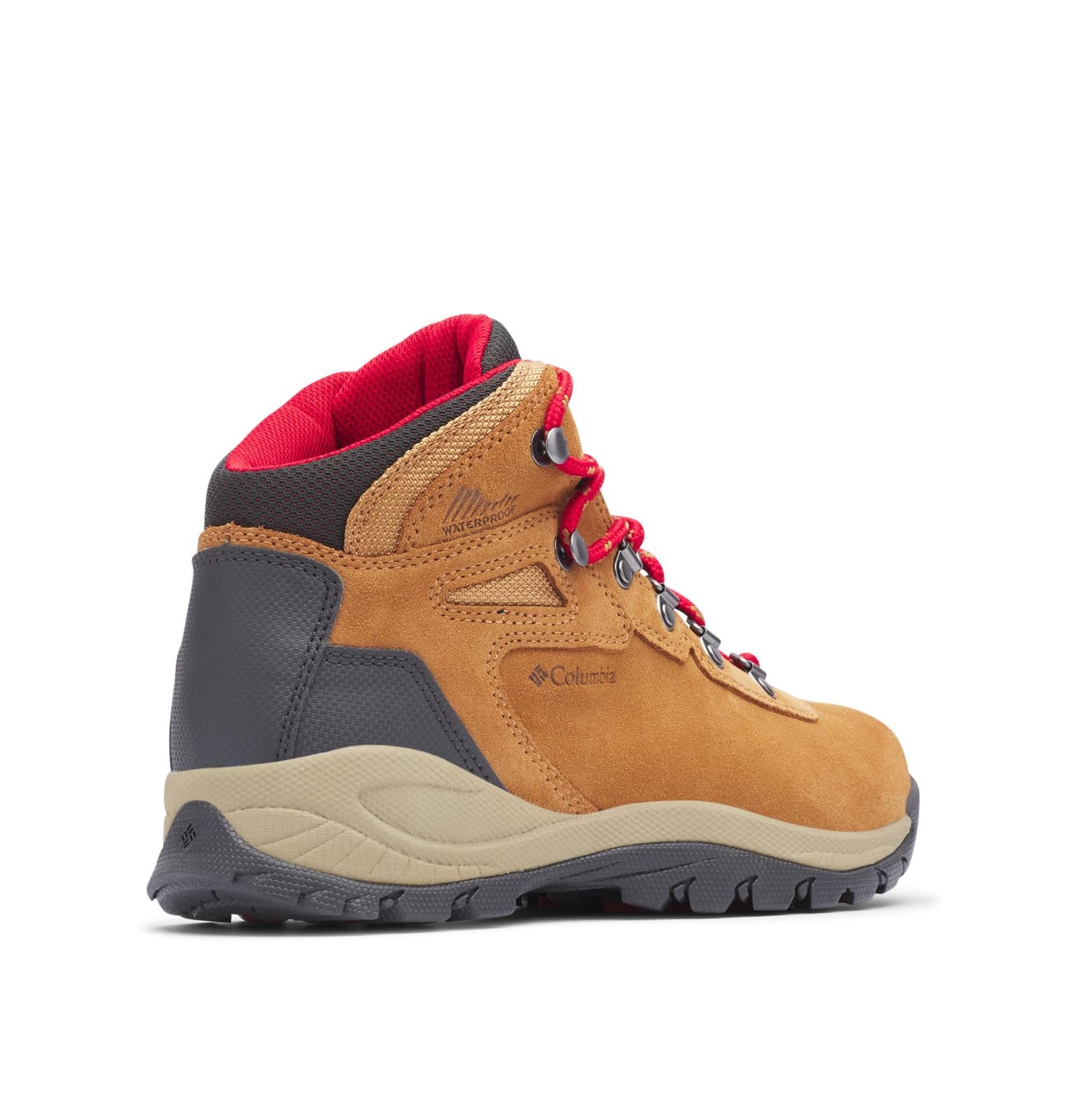Columbia Women's Newton Ridge Plus Waterproof Amped, 2024 Elk/Mountain Red, 5.5
