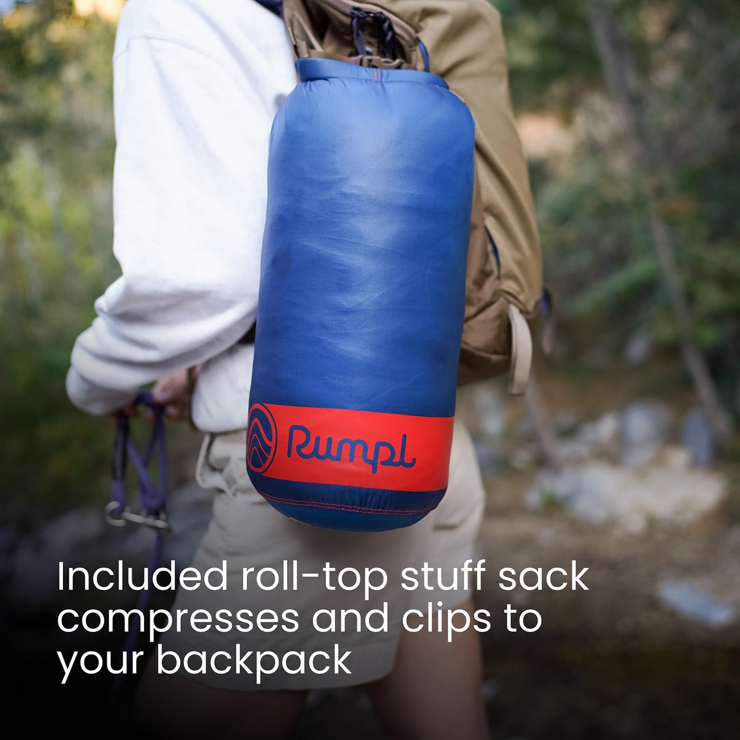 Rumpl Original Puffy 1-Person Blanket for Camping and Outdoors, Teton Dusk