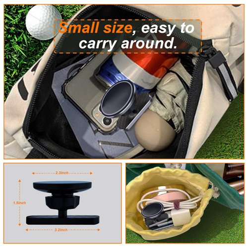 FOWIDALIXG Golf Cart Accessories Magnetic Phone Holder Golf Essentials Gadgets Gift for Friend,Men,Women Compatible with MagSafe iPhone 12-17 for EZGO Club Car Yamaha Icon