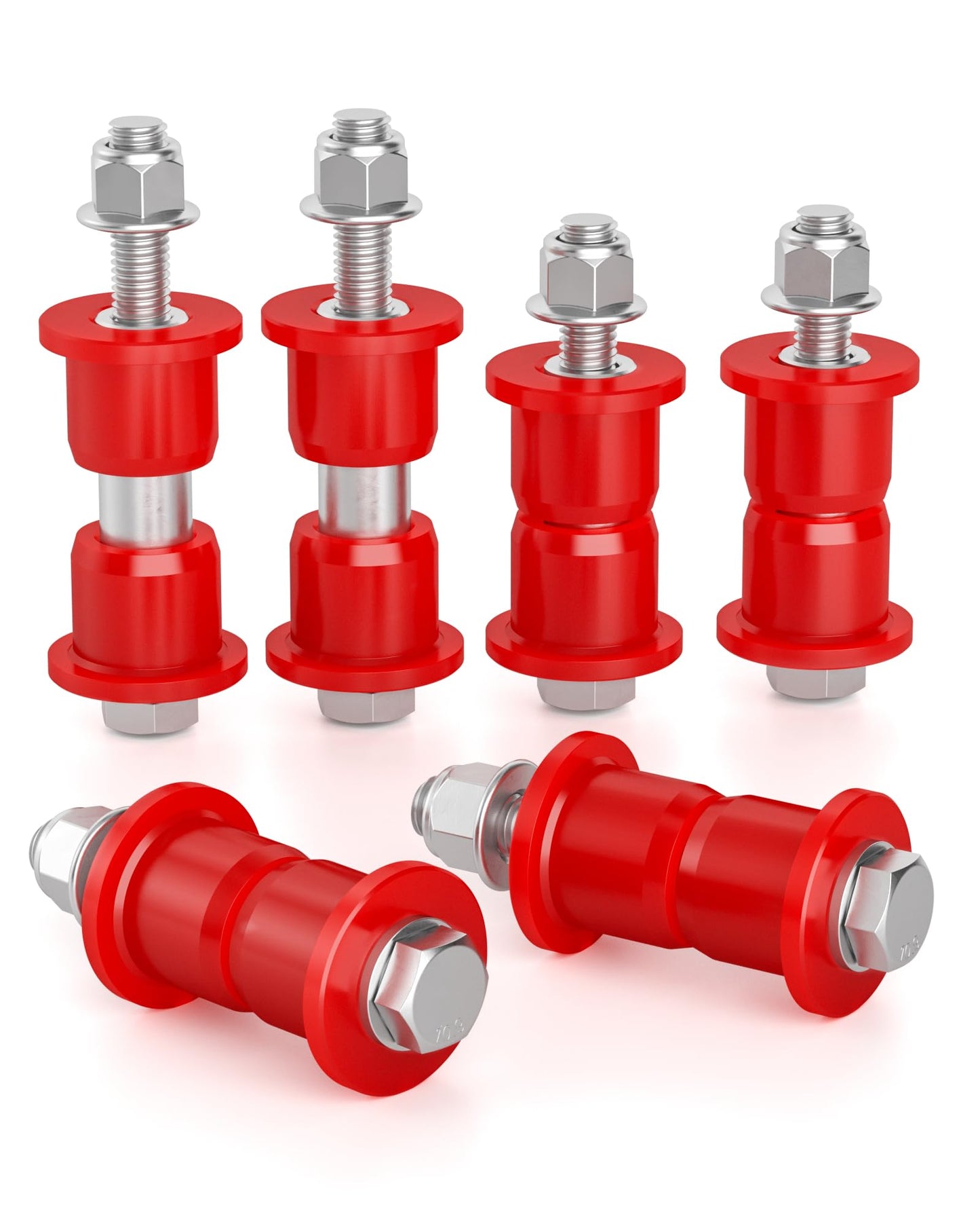 HOWBOW Ezgo RXV Suspension Bushing Kit include Hardware, Front A-Arm Polyurethane Bushings and Sleeves for 2008+ EZGO RXV Golf Cart Gas & Electric-Replaces OE#608086 601340 602085 601754 602415 600525