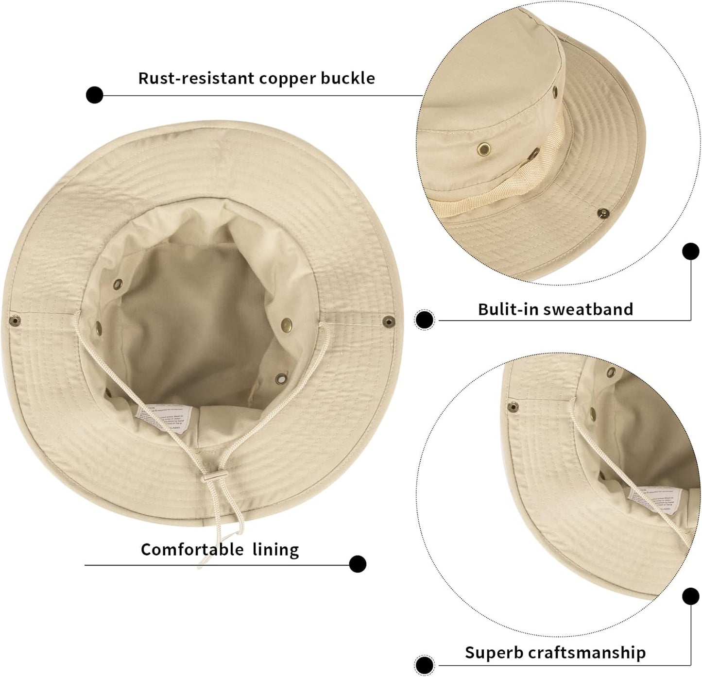 Skiennix Bucket Hat - UPF 50+ UV Protection for Men & Women | Foldable Summer Safari Hat