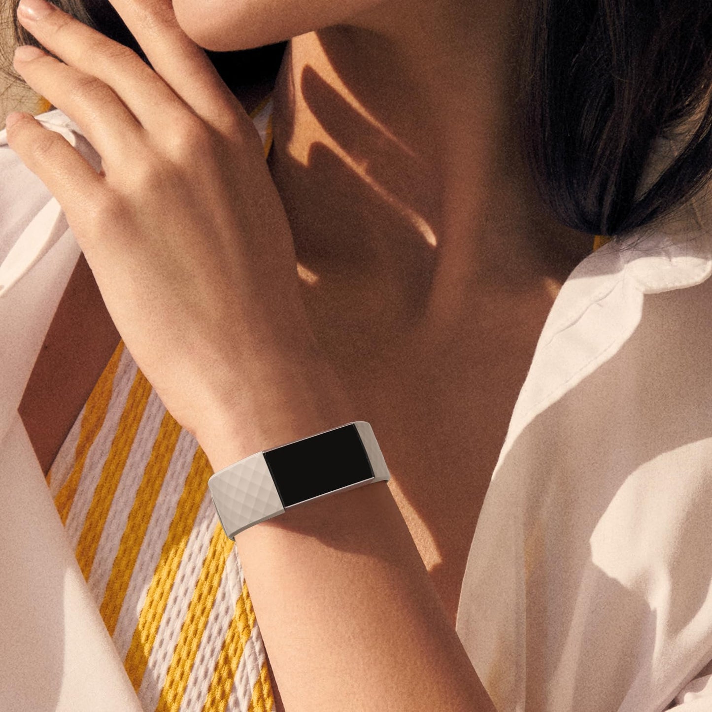 [10 Pack] Soft Silicone Wristbands Compatible with Fitbit Charge 4 Bands, Sports Replacement Straps for Fitbit Charge 4 / Fitbit Charge 3 / Charge 3 SE Women Men (Large, 10 Pack E)