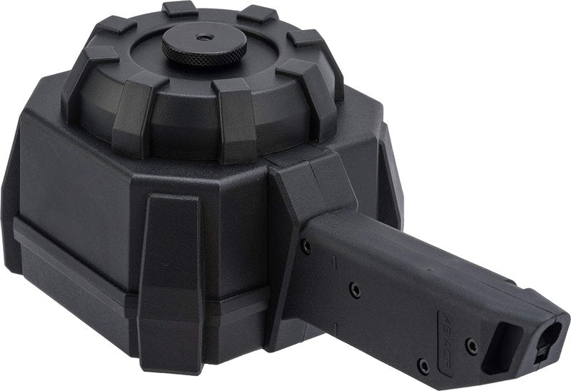 Evike Airsoft - Angel Custom 2000 Round Blok Firestorm AEG Airsoft Drum Flashmag (Color: Black/Vector)