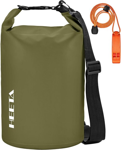 HEETA Waterproof Dry Bag - Lightweight Roll Top Storage for Travel & Outdoor Adventures | 5L/10L/20L/30L/40L