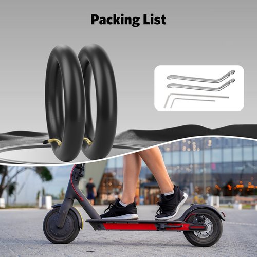 Cooryda 2Pack 8.5 Inches Scooter Inner Tube,8.5'' x 2" Inner,8 1/2x2 Pneumatic Tyres for Scooter Gotrax Gxl V2/Xiaomi M365,8.5x2 Electric Scooter Tire Replacement Wheels for Front/Rear,Gas Scooters