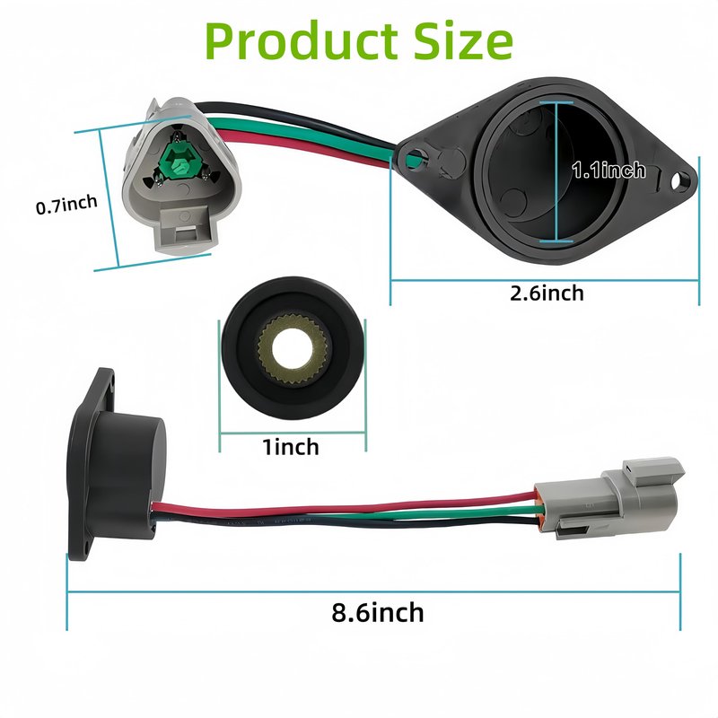 GENOUR Club car Speed Sensor High Speed Magnet Fits Club Car IQ DS/Precedent 48V | Replaces OEM# 102704901 102265601 | Golf Cart Speed Sensor Controller Accessory (2004-Up ADC Motor)