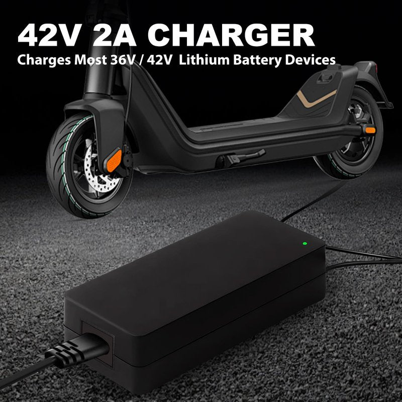 42V 2A Fast Charger, 36V Charging Adapter for 10S 36V Li-ion Battery Ebike, Multiple Safety Protection, Efficient Fast Charging for Hiboy, Apex, XR Ultra, Pocket Mod, Sports Mod