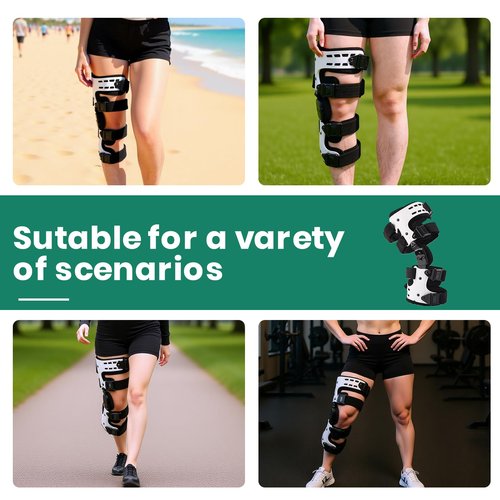 JorWystia OA Unloader Knee Brace, Support for Arthritis Pain, Osteoarthritis and Bone on Bone Knee Joint Pain, OA Knee Brace Adjustable Metal Medial & Lateral Knee Support
