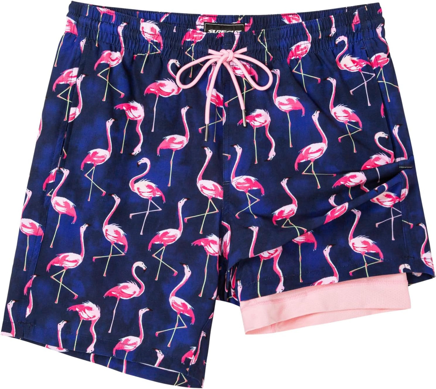 Surf Cuz Men's Swim Trunks - Quick-Dry 7" Compression Liner Shorts for Ultimate Comfort