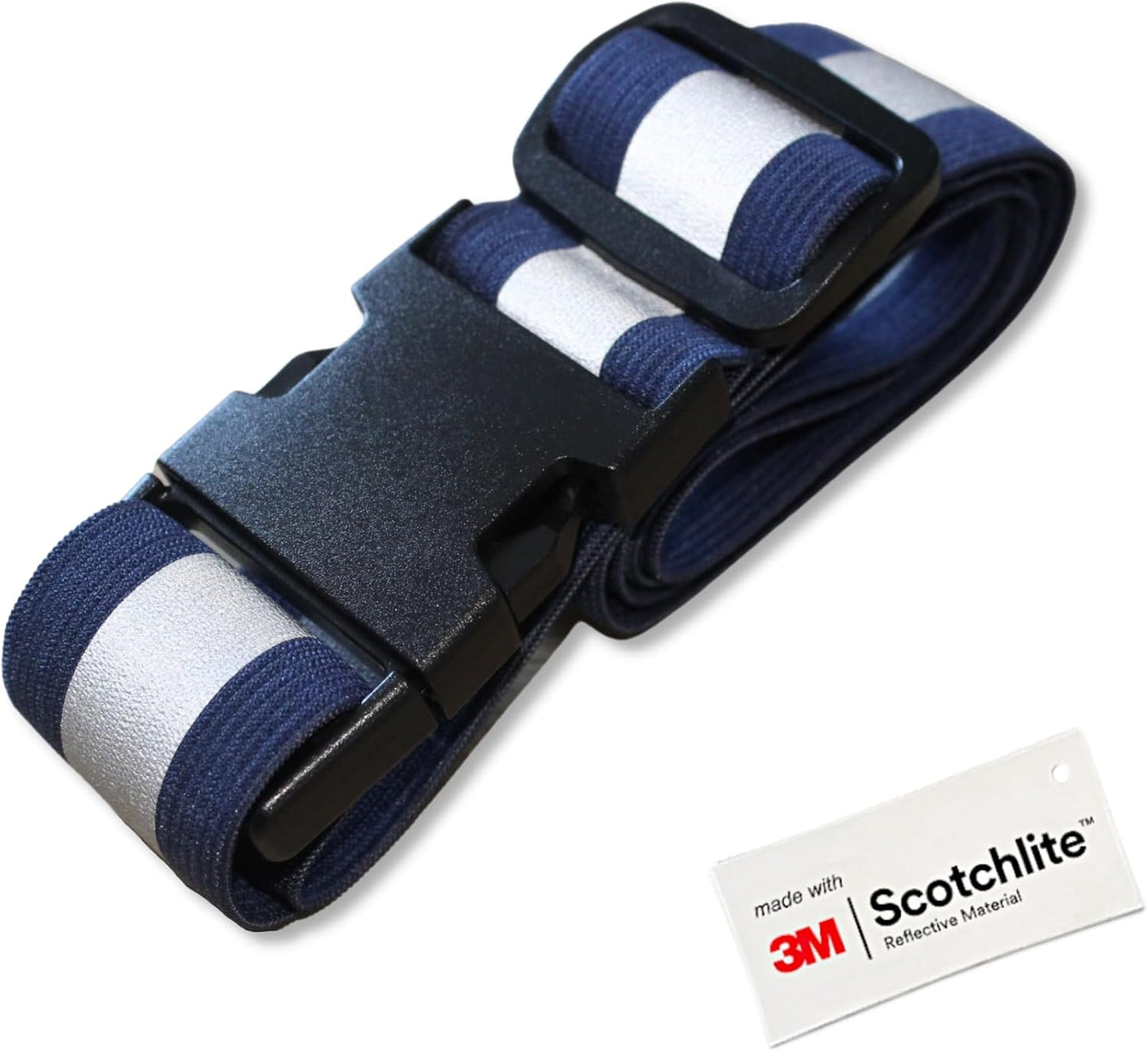 Salzmann Reflective Running Belt - Adjustable High-Visibility Strap with 3M Scotchlite | Perfect for Night Running