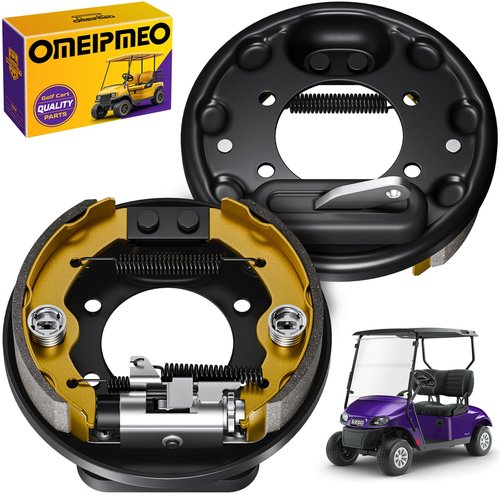 Golf Cart Brake Assembly Fits EZGO TXT PDS Medalist and YAMAHA G14 G16 G19 G20 G21 G22, Golf Cart Brake Cluster Includes Brake Shoes, EZGO Brake Assembly Drive&Passenger Side, OEM# 70998-G01 70998-G02