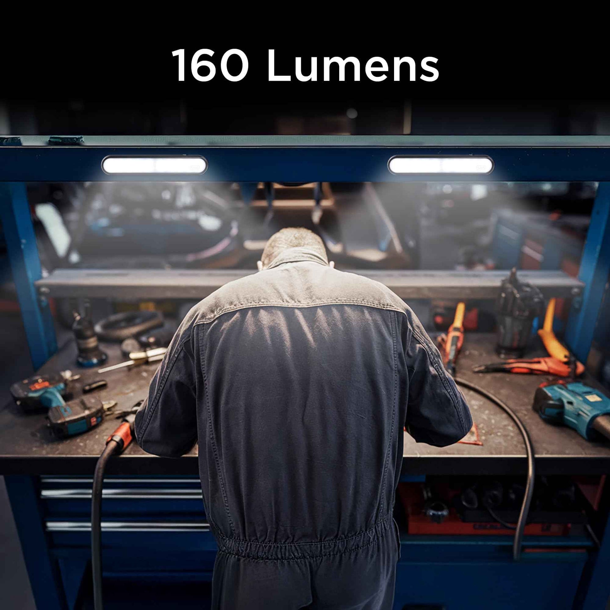 BLACK+DECKER 2-Pack 160LM LED Light Bars, Touchless Motion Sensor, Magnetic Mount, Powered with AAA Batteries, Slim and Portable Design to Brighten Indoor Rooms, Closets, Garages, Shelving (2-Pack)