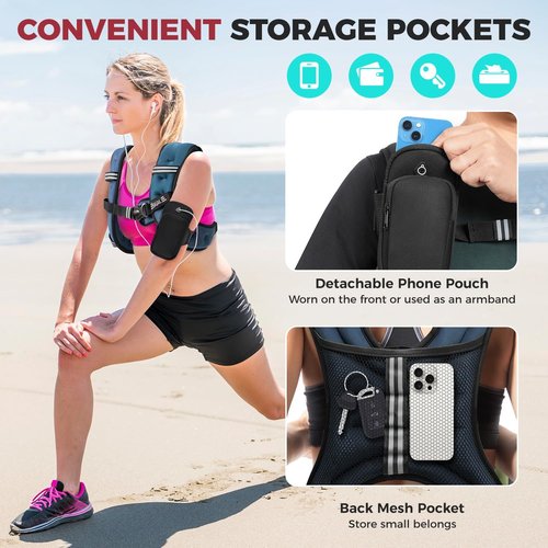 BAGAIL Comfort-Fit Weighted Vest for Women - Even Weight Distribution & No-Chafe Design | 5-30lbs Options